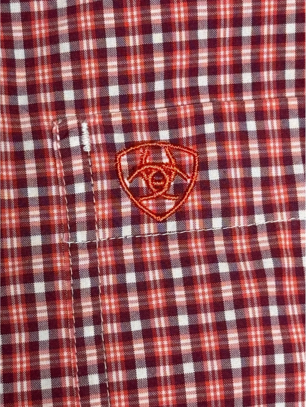 Ariat Pro Series Men's XXL Red Plaid Button-Up Shirt